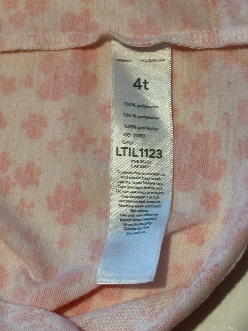 Carter's 4T pink floral dress top toddlers kids clothes toddler kids clothing